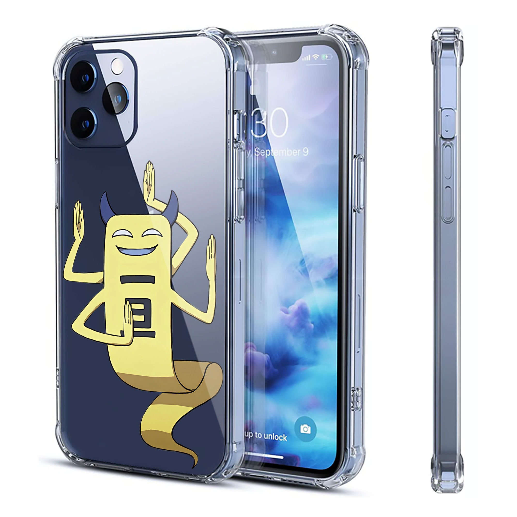 （画像用） 妖怪ウォッチ Yo-kai Watch 【iPhone 12シリーズ対応】透明スマホケース（クリアソフトケース）